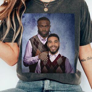 Jayson Tatum Jaylen Brown Basketball Vintage shirt, Boston Step Bros Basketbal